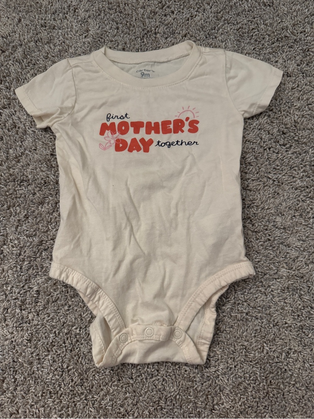Carters first Mother’s Day 9m onesie